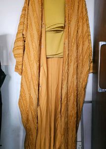 Imported Yellow Abaya With Hijab
