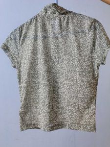 Stylish Olive Print Top