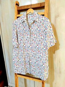 Multicolour Cotton Shirt Size-42