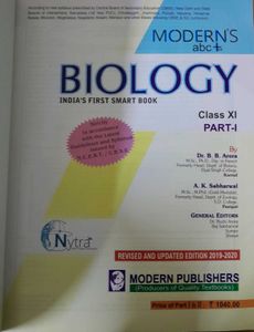 Class 11th MODERN&#39;s ABC+ Biology Part 1&amp;2 Combo