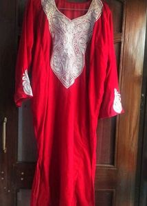 Velvet Till embroidery Kashmiri Pheran