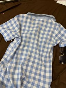 Blue Gingham  mini dress size32-