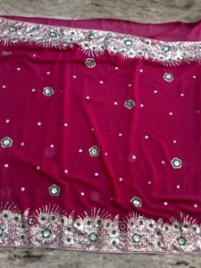 Rani Colour Brand New Saree