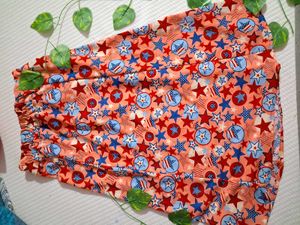 Printed Skirt (Knee Length)