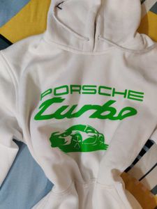 White Graphic Hoodie