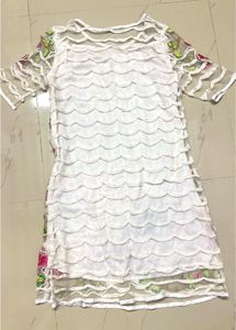 Floral Embroidered Sheer Dress