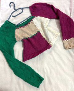 🎁Buy2 Get2 Free Boho Colorful Cropped Sweater E
