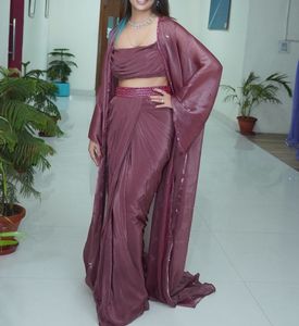 CO Ord Set With Cape From Kalki Fashion