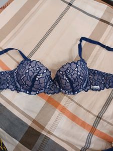 Beautiful Blue Lace Bra