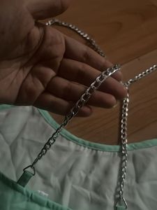 Beautiful Chain Sleeve Croptop