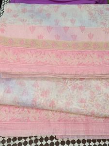 Pretty Pink Floral Saree