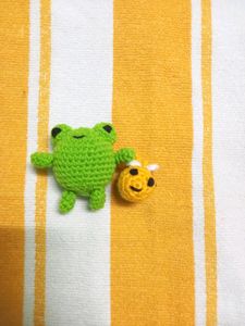 Crochet Frog And Bee Combo 🐝