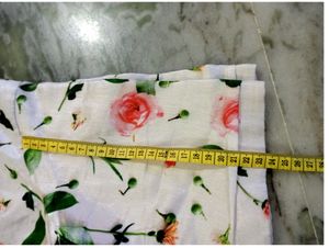 White Fancy Blouse With Flowers