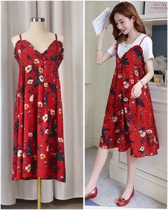 Korean Summer Red Dress