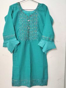 Teal Embroidered Salwar Kameez Suit😍