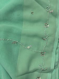 Elegant Green Saree