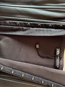 Zara leather finish corset top