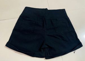 Black High Waisted Shorts