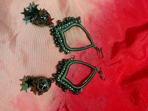 Skull Star Drop Earrings