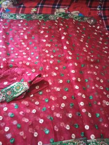 🆕 Full Embradary Work Ready To Wear Saree Never Used Best Quality