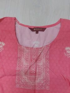 Pink Straight Kurti