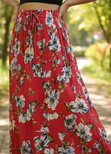 Floral Print Maxi Skirt