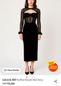Chic Black Midi Dress