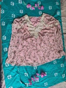 Romantic Rose Print Blouse