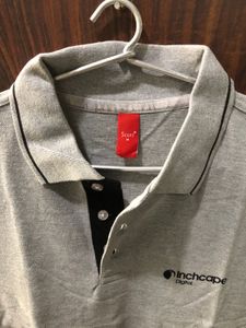 Gray Polo T-Shirt Medium