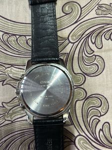 Casio Black Leather Watch