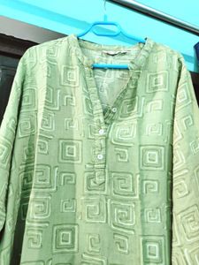 Green Patterned Tunic
