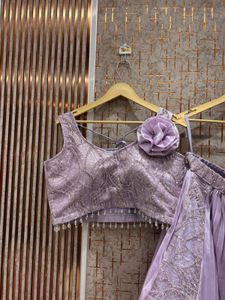 Lavender Lehenga Choli with Dupatta
