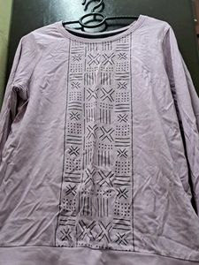 Patterned Long Sleeve Top
