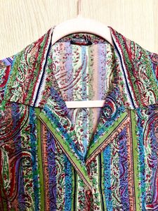 Boho Paisley Statement Shirt