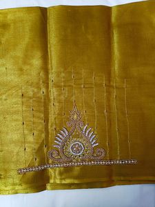 🤩🤩Beautiful Gold Shine Maggam Work Blouse Piece