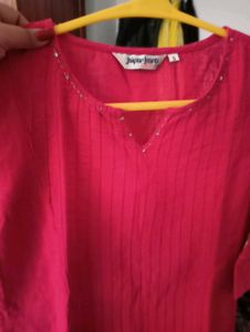 Rose pink Cotton Kurta