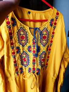 Cute Yellow Dress For Women