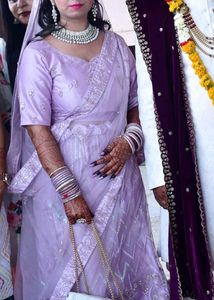 Light Wine Colored Bridal Heavy Work Lehanga