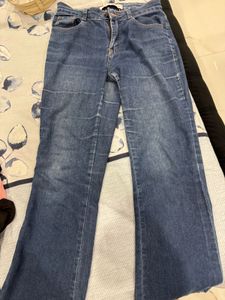 High Waist 30 Inch Blue Jeans
