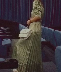 Green A Line Dress