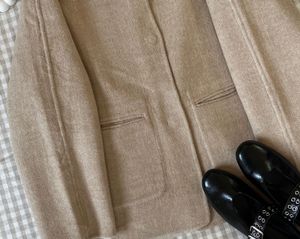 Cute Bow Detail Beige Coat