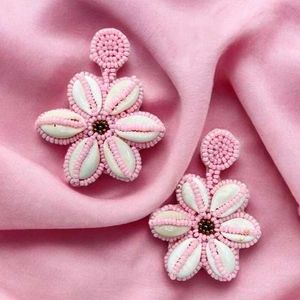 Shell Flower Earrings💜🌸