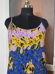 ELISA Underwater Floral Print Slip Dress