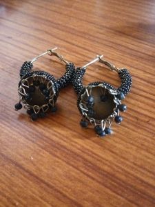 Black Jhumkas