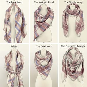 Chic Triangular Scarf/Shawl (Set Of 7)
