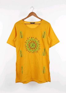 Yellow Embroidery Kurta