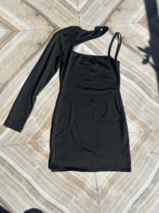 Asymmetrical Black Dress