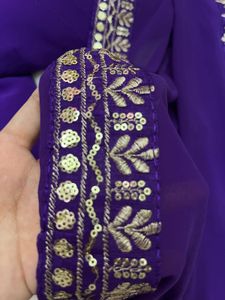 Sequins Purple Kurta Set