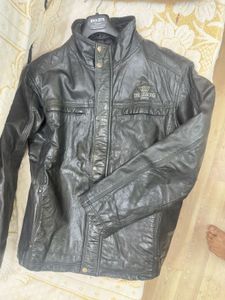 Trelleborg Black Leather Jacket 100% Original
