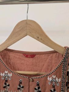 Boho Embroidered Long Sleeve Dress
